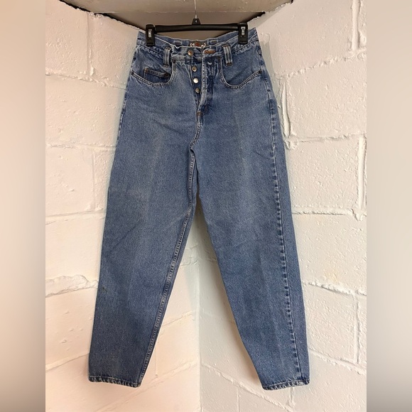 Y2K Limited Button Fly Blue Jeans Womens Size 6 High Rise Mom - Picture 1 of 12